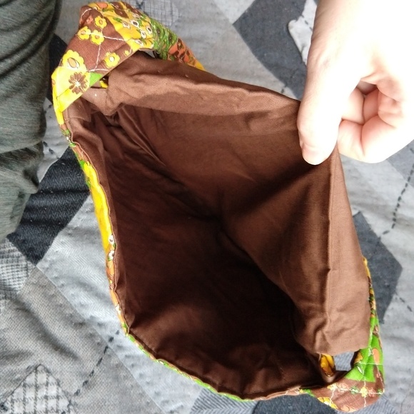 Vintage Handmade Quilted Shoulder Bag - Picture 6 of 6